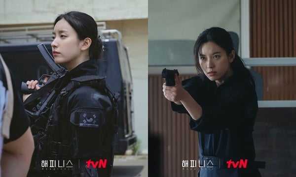 《Happiness》韓孝周髮型範本!兩款警察造型大不同,波浪捲顯髮量、中性短髮超減齡