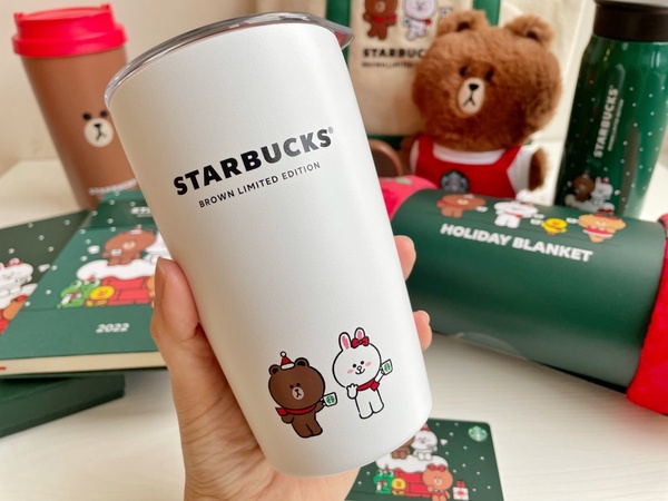 熊大店長現身星巴克!星巴克聯名LINE FRIENDS12款新品,熊大公仔、隨行卡「這天」開賣