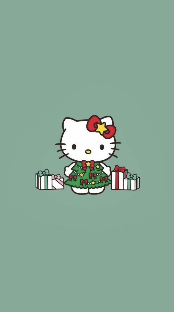 「聖誕版Kitty」手機桌布特蒐！Kitty扮成麋鹿太勾錐，美樂蒂雪人款桌布必收藏