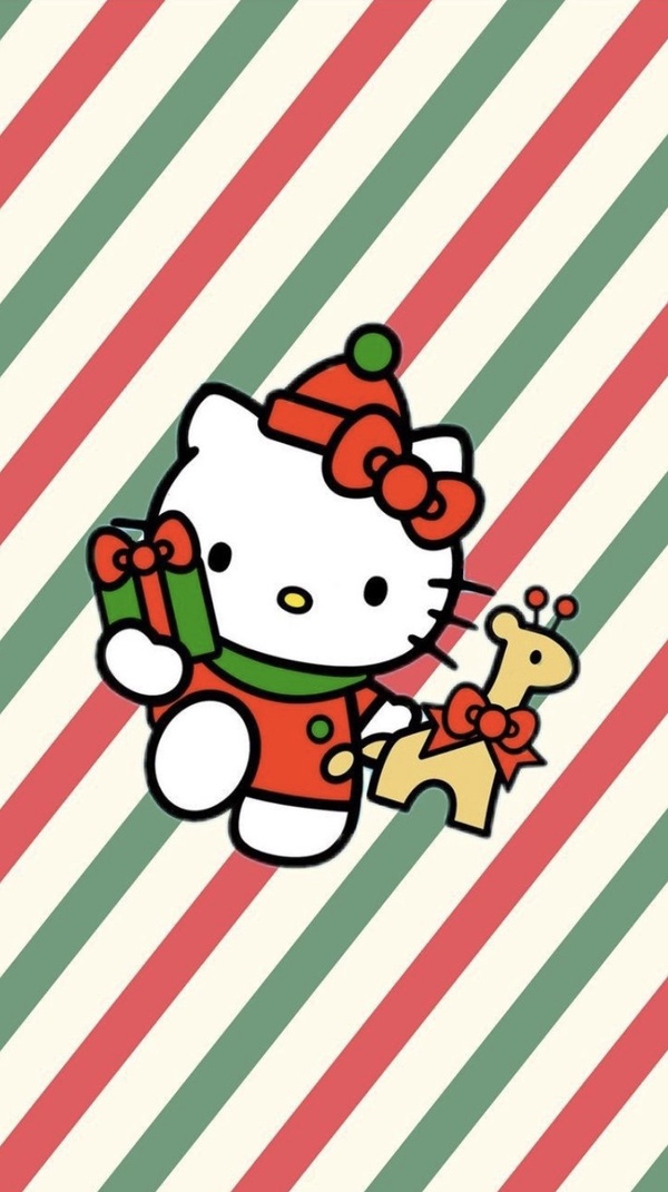 「聖誕版Kitty」手機桌布特蒐！Kitty扮成麋鹿太勾錐，美樂蒂雪人款桌布必收藏