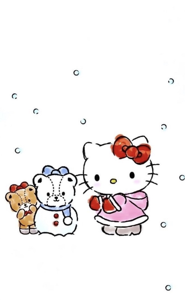 「聖誕版Kitty」手機桌布特蒐！Kitty扮成麋鹿太勾錐，美樂蒂雪人款桌布必收藏