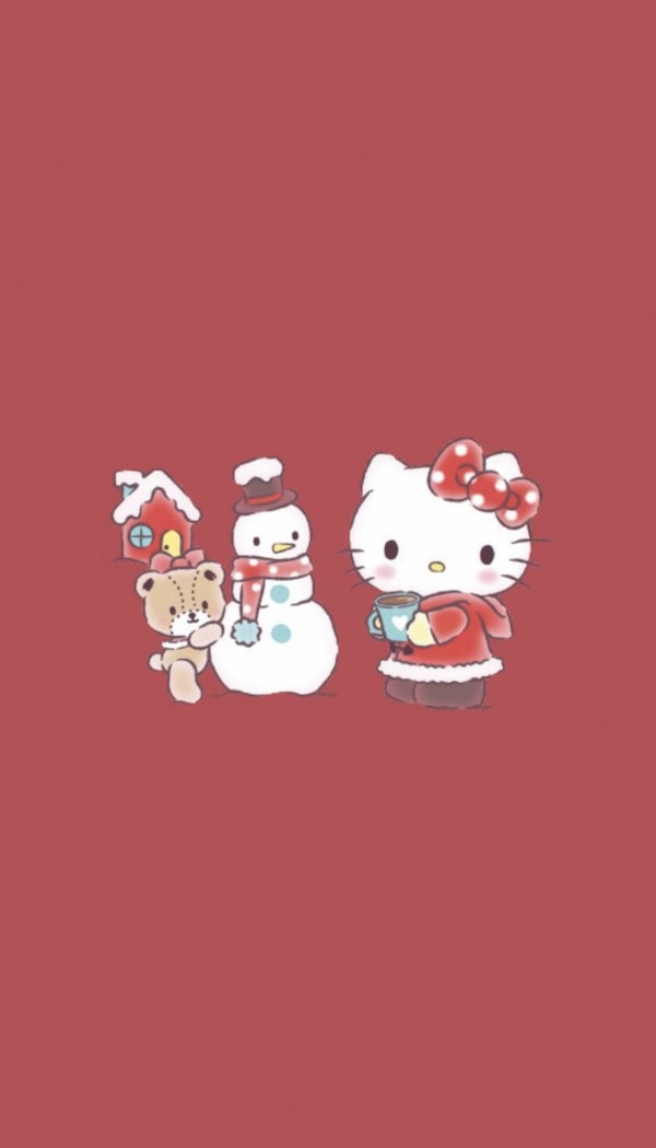 「聖誕版Kitty」手機桌布特蒐！Kitty扮成麋鹿太勾錐，美樂蒂雪人款桌布必收藏