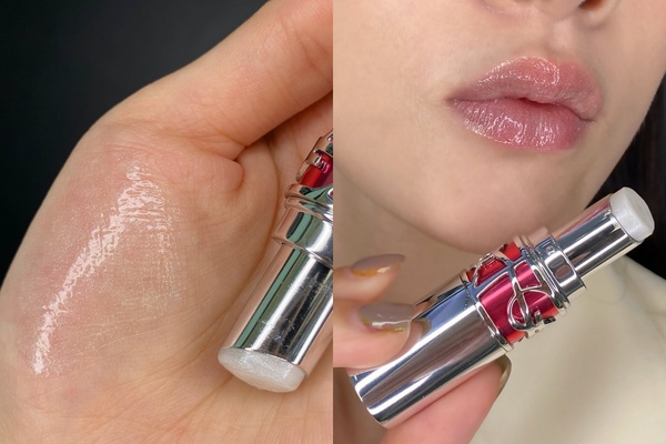 2022春季唇膏新品：YSL 情挑誘吻晶亮蜜唇膏 1凍心冰晶