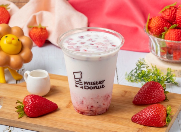Mister Donut 草莓季甜甜圈來了，首推「大福波堤」，Q彈大福＋草莓醬太讚，再享買6送3