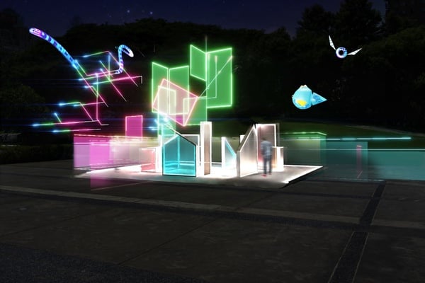 巨大泡泡現身台中！「2022臺灣國際光影藝術節」即日起開展，超大彩色泡泡夢幻必拍