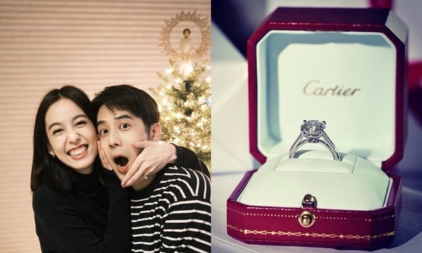 胡宇崴用Cartier套牢陳庭妮！6款「明星婚戒」推薦，莉莉柯林斯這款粉色鑽戒超夢幻
