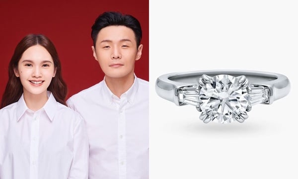 胡宇崴用Cartier套牢陳庭妮！6款「明星婚戒」推薦，莉莉柯林斯這款粉色鑽戒超夢幻