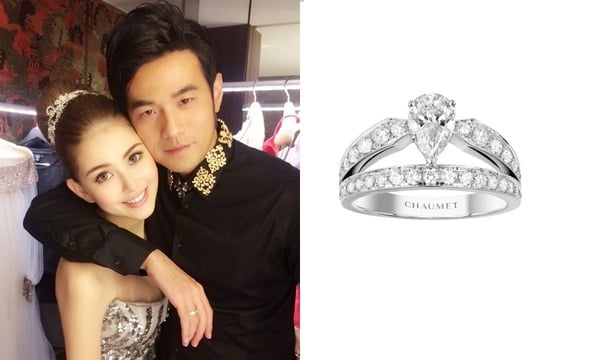 胡宇崴用Cartier套牢陳庭妮！6款「明星婚戒」推薦，莉莉柯林斯這款粉色鑽戒超夢幻