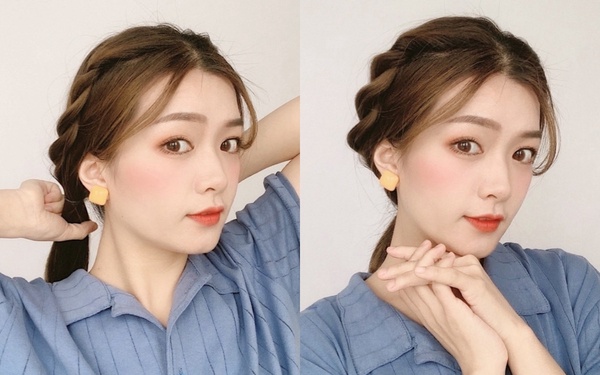 圓臉必學綁髮範本推薦！減齡顯嫩盤髮圖鑑、韓系半頭&辮子包頭拉長臉型，手殘也可以綁