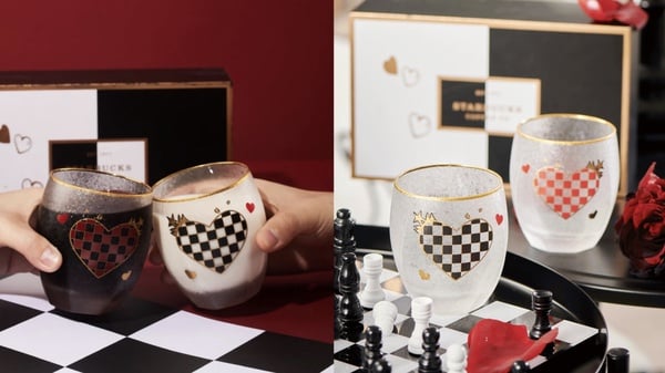 絕美棋盤格馬克杯！星巴克「愛逢對手系列星杯」登場，棋盤格馬克杯、隨行杯超欠收