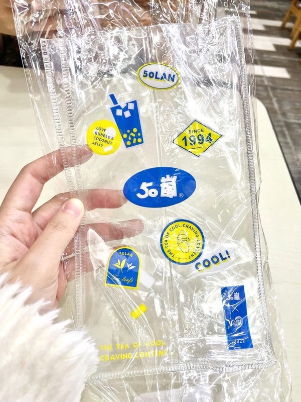 50嵐限量飲料提袋免費送!買50嵐奶茶就送超可愛透明提袋,加碼帆布飲料提袋即將登場!