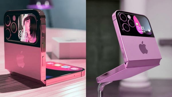 蘋果摺疊機「iPhone Flip」預測！玫瑰粉、仙女粉新色太夢幻，新功能更是懶人福音