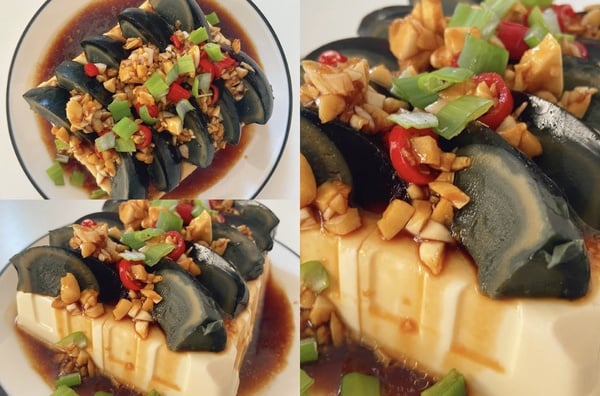 豆腐料理食譜推薦 8：皮蛋豆腐