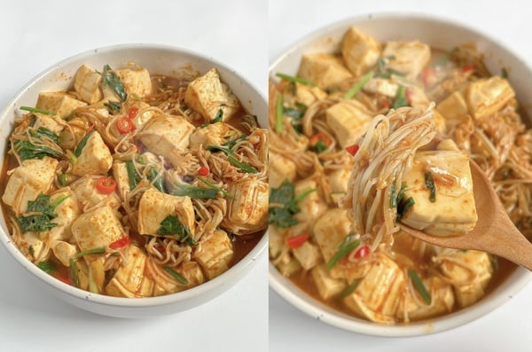 豆腐料理食譜推薦 10：金針菇嫩豆腐