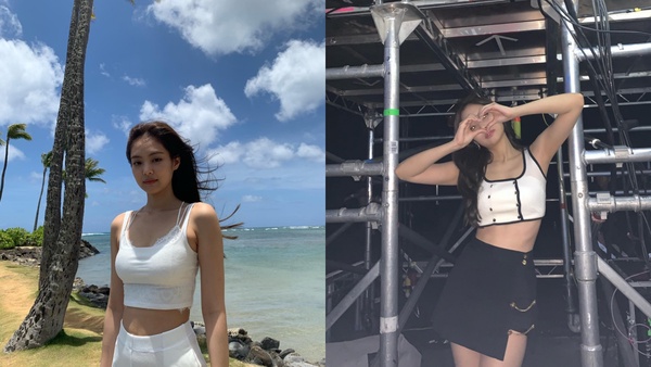 Jennie的「極簡白衣」穿搭術！白襯衫、白T...基本款穿出新風格
