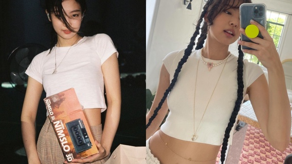 Jennie的「極簡白衣」穿搭術！白襯衫、白T...基本款穿出新風格