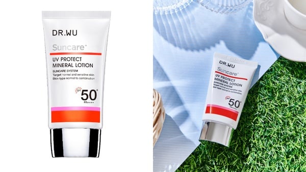 低敏、嬰幼兒防曬推薦5:DR.WU 低敏物理防曬乳SPF50+,35ml,NT$950元