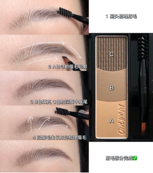 化妝師親授「5分鐘懶人眼妝」！一盤修容搞定眼影、眉毛，鼻影這樣畫立刻告別蒜頭鼻