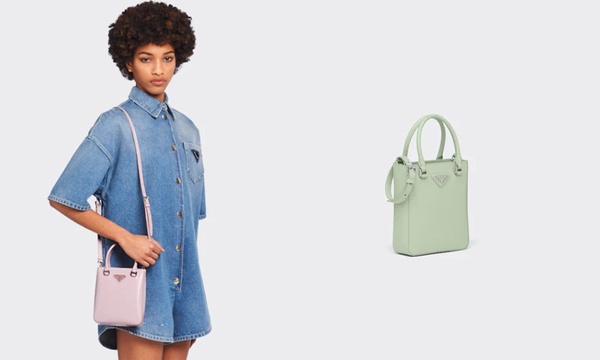 2022托特包新品推薦1：BURBERRY 迷你帆布和皮革 Frances 托特包，NT.39,900