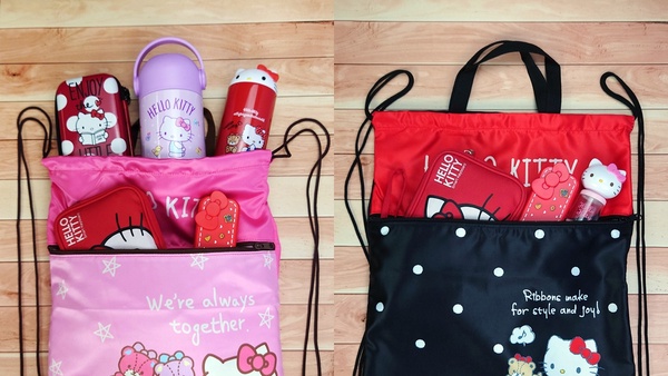 7-ELEVEN「Hello Kitty束口後背袋」這天開賣！四款超萌Kitty造型，隨身攜帶超方便！