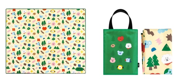 跟著BT21一起去旅行！BT21推出多款日常必備小物，摺疊傘、收納袋、野餐墊可愛必收！