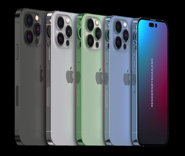 寶寶藍回歸?iPhone 14全新預覽圖曝光,仙女紫、薄荷綠無敵夢幻,還配備4800萬畫素!