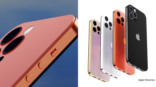 網友狂敲碗！iPhone 14高級「日落橘」預測圖流出，Mini機種掰掰、主鏡頭更凸更升級！