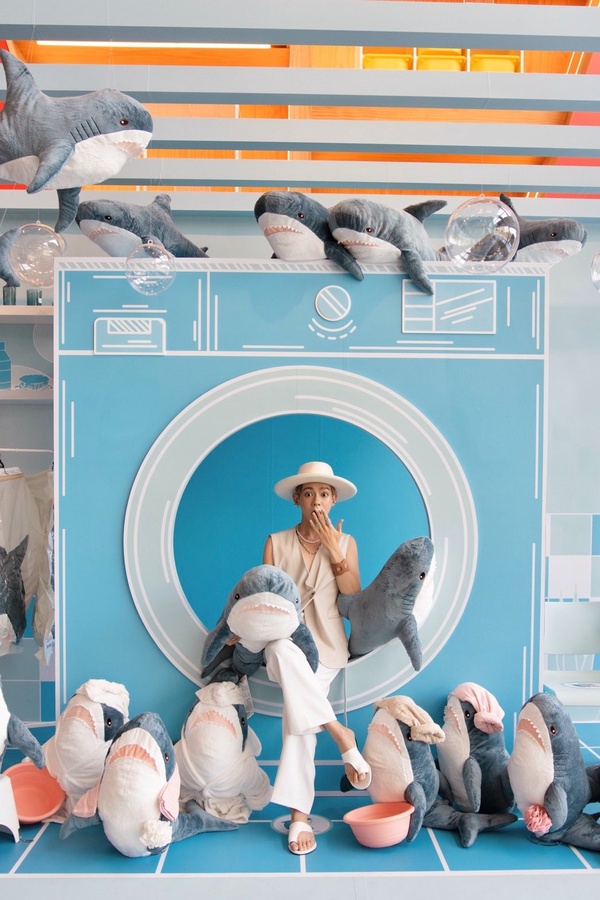 IKEA「鯊魚悠遊卡」只送不賣!迷你購物袋、小熊噴瓶也要收,台中IKEA鯊鯊佈景限時開跑