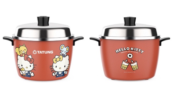 買一送一！大同電鍋推Hello Kitty限量奶茶色電鍋，加送Kitty小紅鍋，買一送一必購
