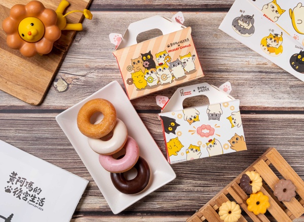 貓奴們開吃!Mister Donut x 黃阿瑪推貓貓甜甜圈,芒果+巧克力太讚,再享買六送三