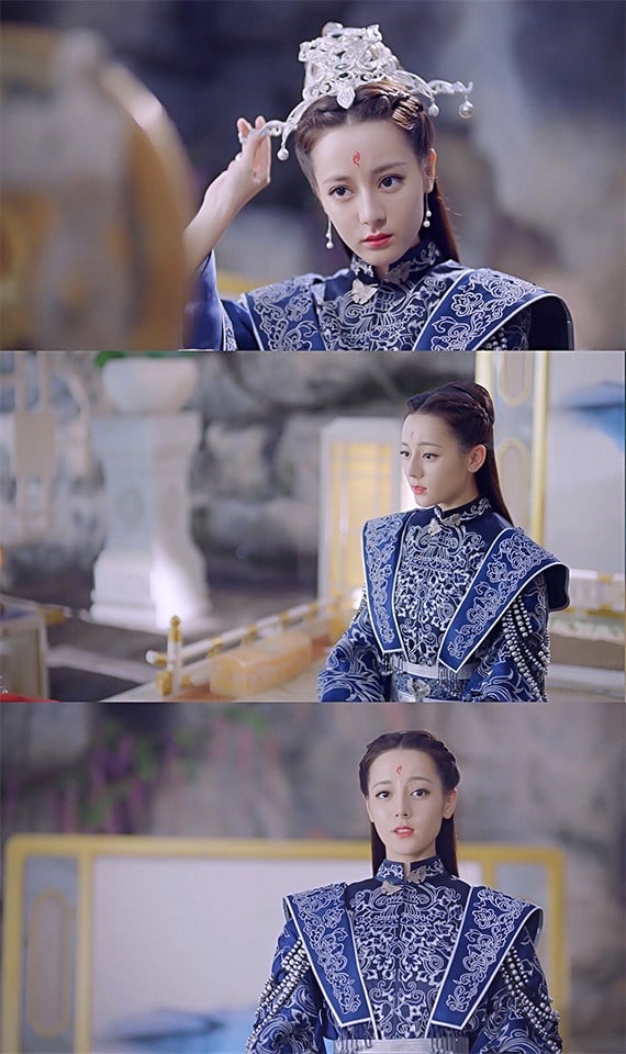 古裝劇女星「藍色系嫁衣」1：迪麗熱巴 《三生三世枕上書》