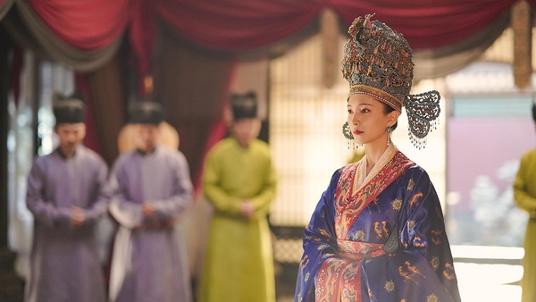 古裝劇女星「藍色系嫁衣」5：江疏影《清平樂》