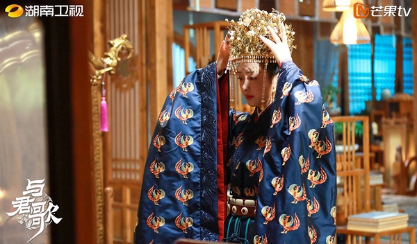古裝劇女星「藍色系嫁衣」8：宣璐《與君歌》