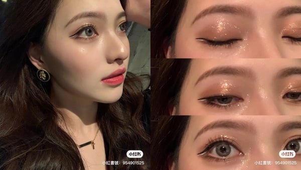 小紅書爆紅！「白色眼線妝」透明感流行畫法，打造貓眼溫柔風