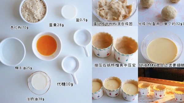 減肥必備！5款「低脂蛋塔食譜」推薦，燕麥蛋塔低卡零負擔，美味程度不輸肯德基