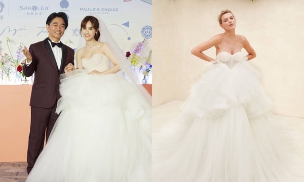 明星「絕美婚紗」款式推薦！楊祐寧&Melinda典雅、孫藝珍美如畫，Sandy這套是台灣品牌