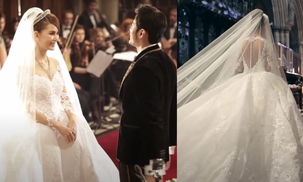 明星「絕美婚紗」款式推薦！楊祐寧&Melinda典雅、孫藝珍美如畫，Sandy這套是台灣品牌