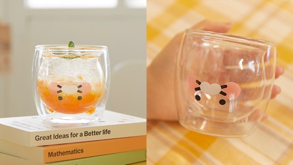 KakaoFriends「萊恩&春植造型玻璃杯」開賣!萊恩化身白熊、泰迪熊,可愛又實用