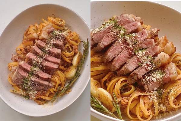 5款「低卡義大利麵」食譜！番茄鮮蝦、牛排蘑菇醬無敵美味，這樣改良白醬減肥也能吃！