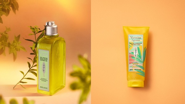 歐舒丹L'OCCITANE 薄荷馬鞭草沐浴膠 250ml,NT$880(左) 歐舒丹L'OCCITANE 盛夏果漾馬鞭草去角質沐浴膠 200ml ,NT$880(右)