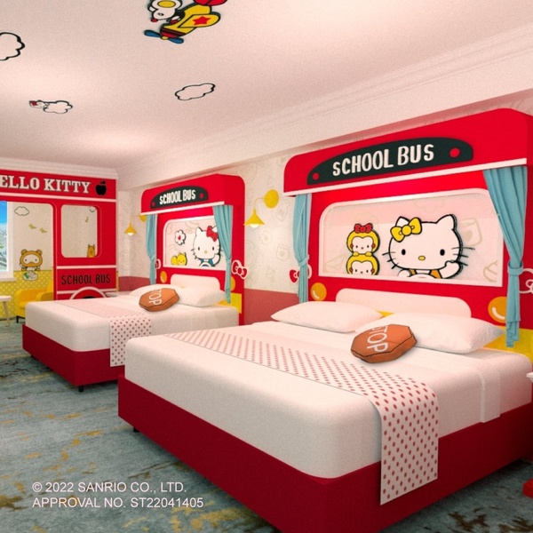 Hello Kitty主題房一定要住！漢來飯店9間「三麗鷗主題房」Kitty、美樂蒂、大眼蛙都有