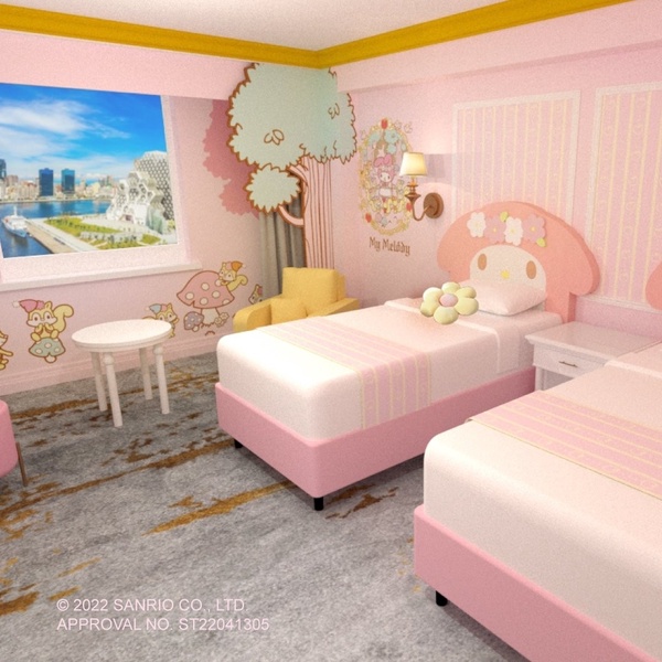 Hello Kitty主題房一定要住！漢來飯店9間「三麗鷗主題房」Kitty、美樂蒂、大眼蛙都有