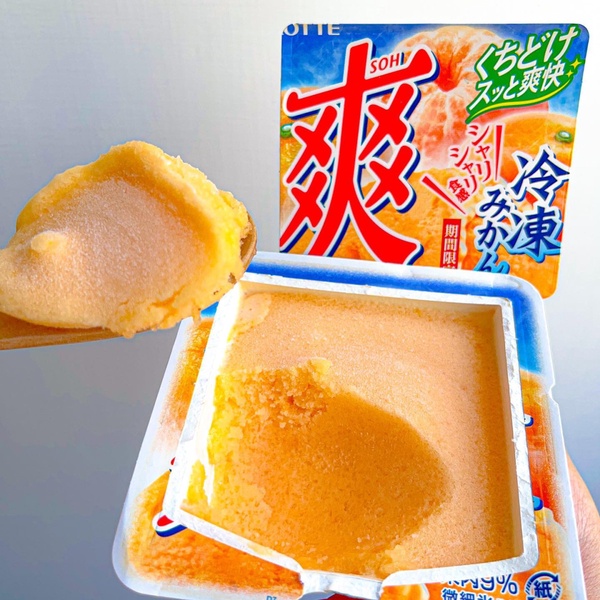 ▼7-11 LOTTE爽冰淇淋-冷凍蜜柑/59元
