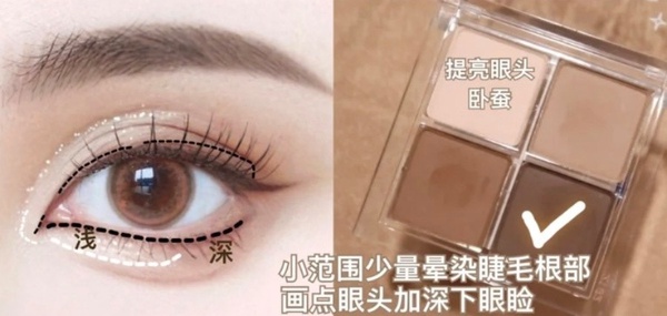 新手必學！「輕截斷式眼妝」教學，改用它代替遮瑕，消腫又輕透，腫泡眼瞬間放大3倍