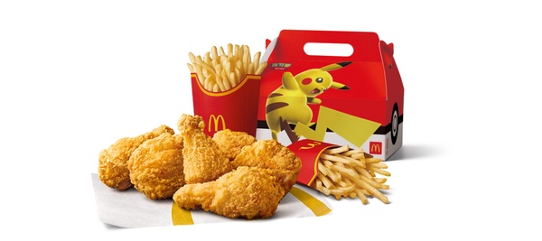 寶可夢在麥當勞！麥當勞「皮卡丘置物盒」，加碼伊布香蕉巧克力雙餡派、皮卡丘飲料杯