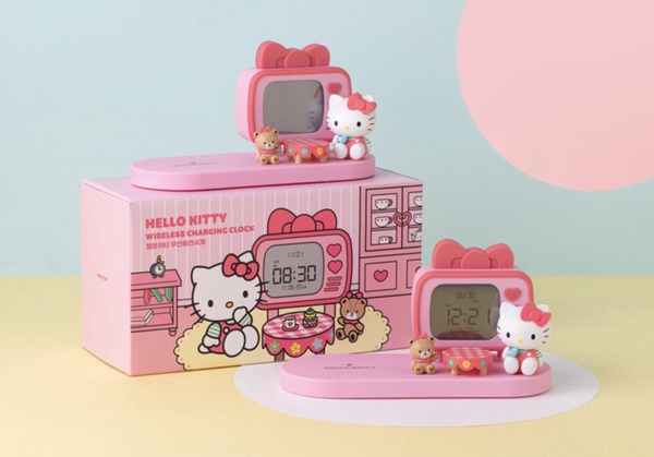少女心噴發！Hello Kitty無線充電座粉嫩登場，結合鬧鐘功能，實用又療癒！