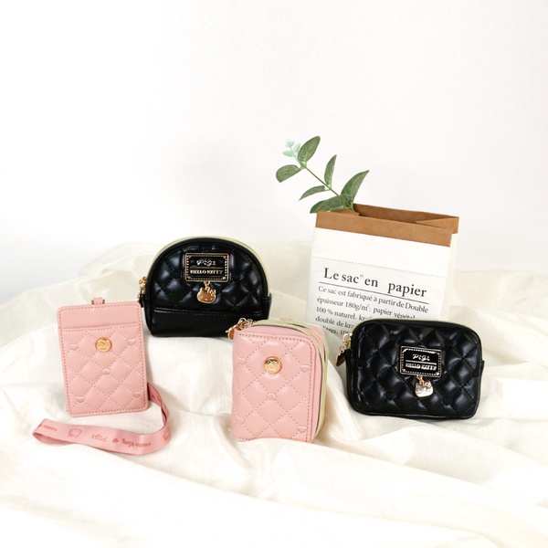KITTY粉必收！7-11四款「HELLO KITTY輕奢華小包」登場，零錢包、證件夾時尚必買