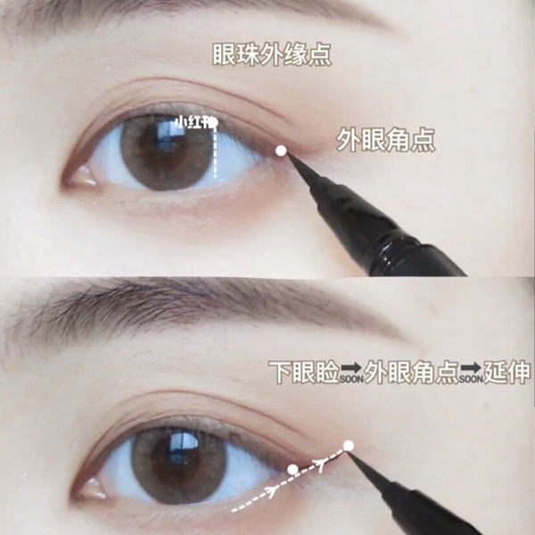 新手必學「適合眼線」自測法！一分鐘判斷眼型，加碼附上上揚、下垂眼線畫法教學