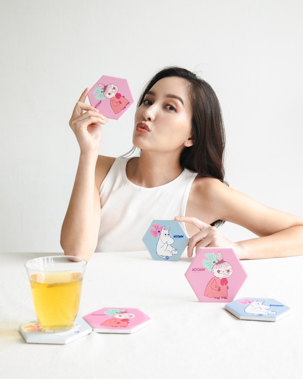康是美「MOOMIN嚕嚕米加價購 好吸收杯墊2入組