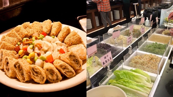 台北素食吃到飽餐廳推薦:春天素食餐廳